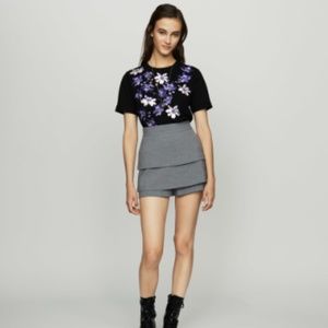 Maje Short trompe l'oeil Gris